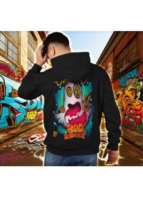 Суичър без цип унисекс - Boo Sheet black